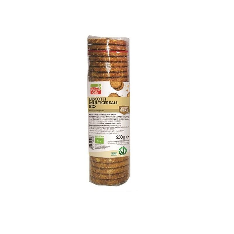 La Finestra Sul Cielo Biscotti Multicereali Bio Cacao 250g-1