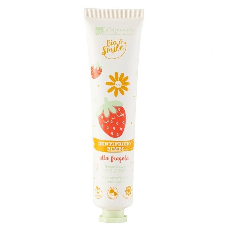 La Saponaria Bio&Smile Dentifricio Lenitivo Bimbi Fragola 75ml-1