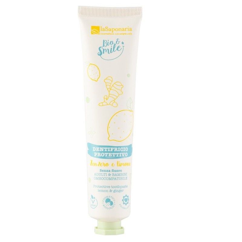 La Saponaria Bio&Smile Dentifricio Zenzero e Limone Protettivo 75ml-1