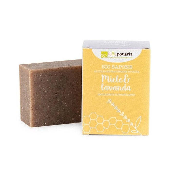 La Saponaria Bio Sapone Miele/Lavanda 100g-1