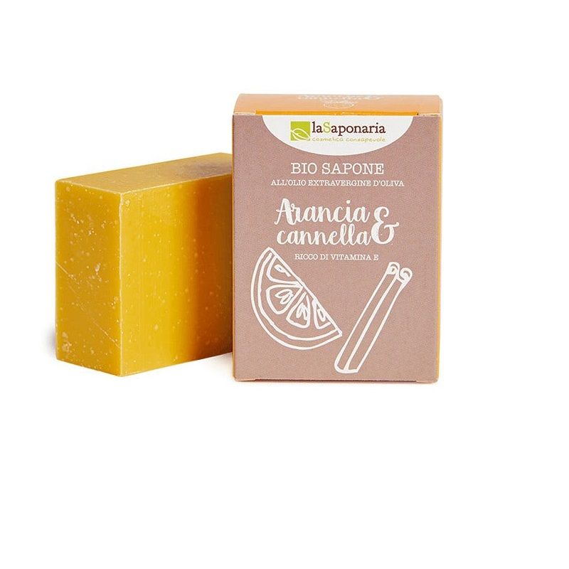 La Saponaria Bio Sapone Arancia/Cannella 100g-1