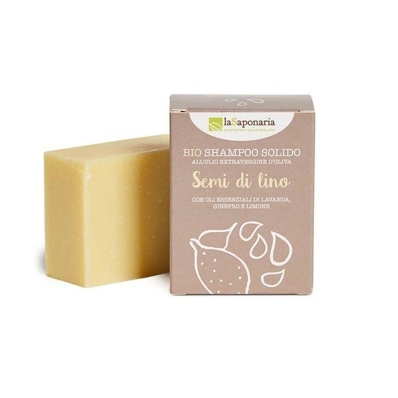 La Saponaria Shampoo Solido Ai Semi Di Lino 100g-1