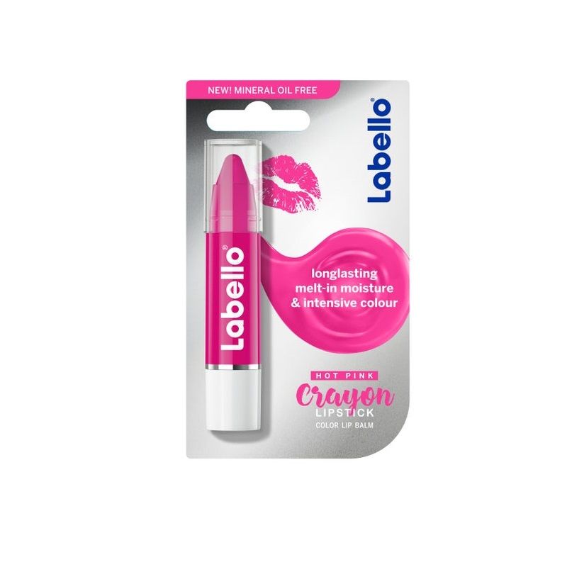 Labello Crayon Hot Pink Lipstick 3g-1