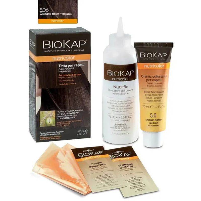 Biokap Nutricolor Tinta Capelli 5,06 Castano Noce Moscata-1