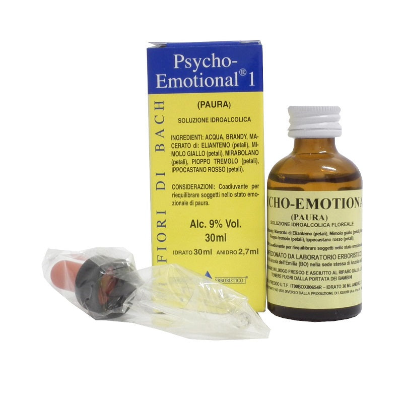 Laboratorio Erboristico di Leo Psycho Emotional 1 Paura fiori di Bach 30ml-1