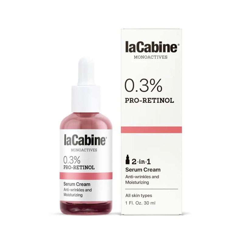LaCabine 0.3% Pro-Retinol Tecnologia 2 in 1 Siero+Crema Viso Rigenerazione Cellulare 30ml-1