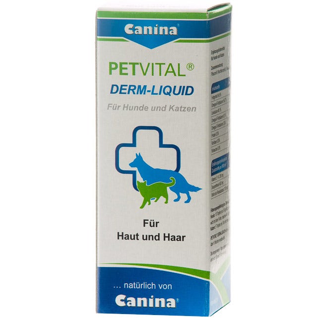 Canina Petvital Derm Liquid Mangime Complementare Cane 25ml-1