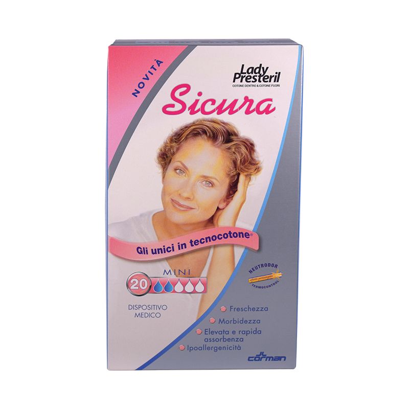 Lady presteril Sicura Mini assorbenti 20 pezzi-1