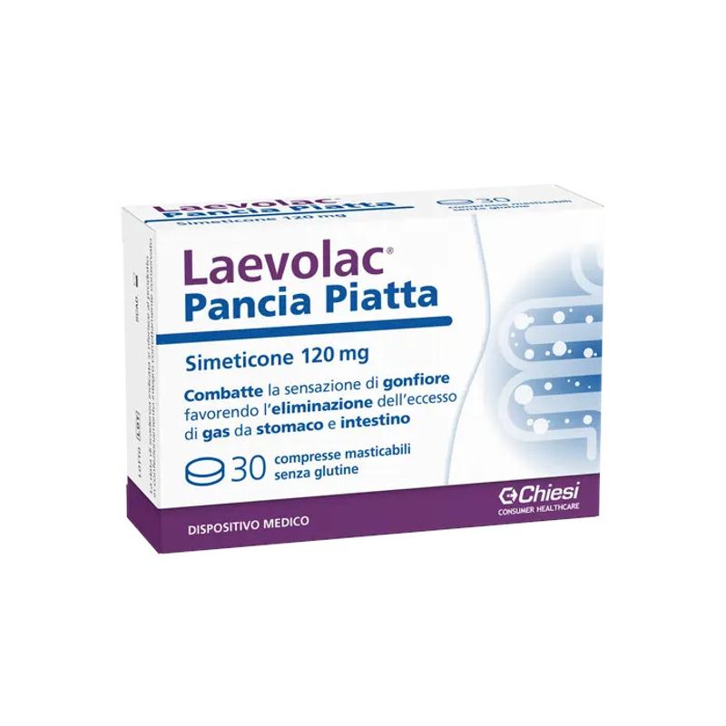 Laevolac pancia piatta utile per l'eliminazione del gas in eccesso 30 compresse-1