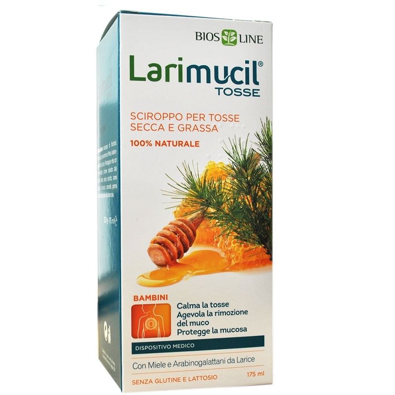 Biosline Larimucil Tosse sciroppo bambini 175ml-1