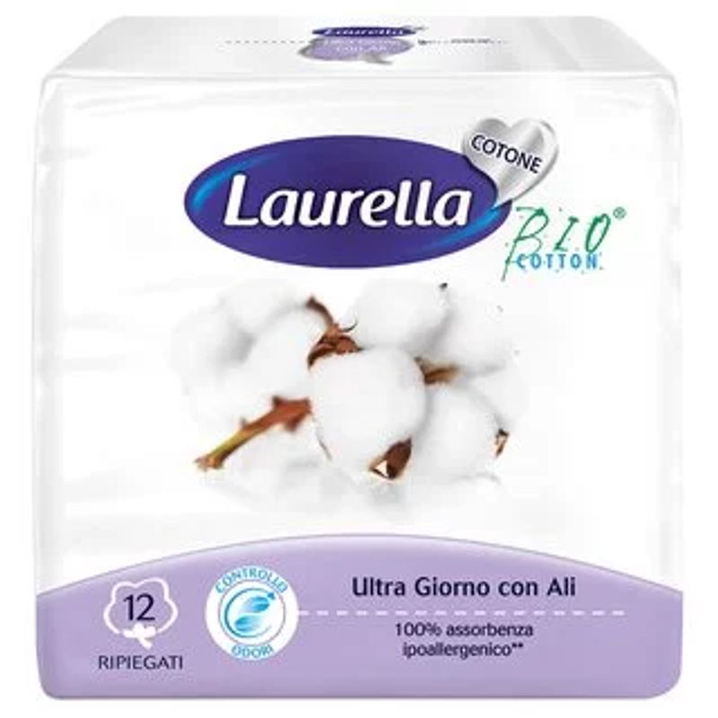 Laurella Assorbente In Cotone Ultra Giorno Con Ali 12 Pezzi-1