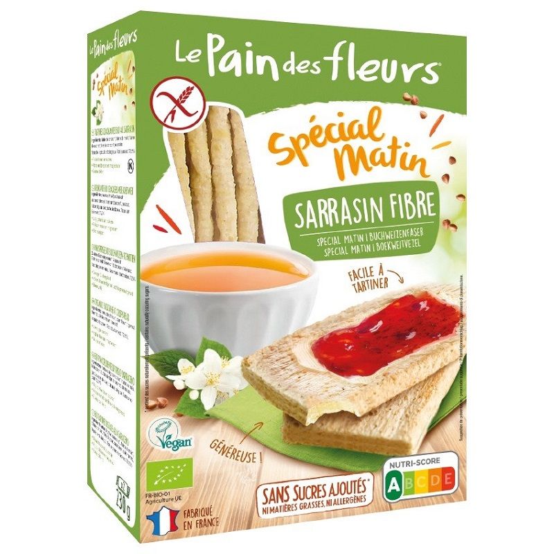 Le Pain Des Fleurs Special Matin Tartine Croccanti Bio al Grano Saraceno 230g-1