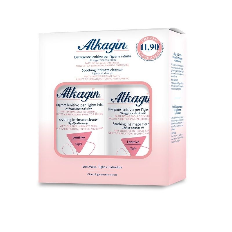 Alkagin Detergente Protettivo per l'igiene intima bipack 2x400ml-1