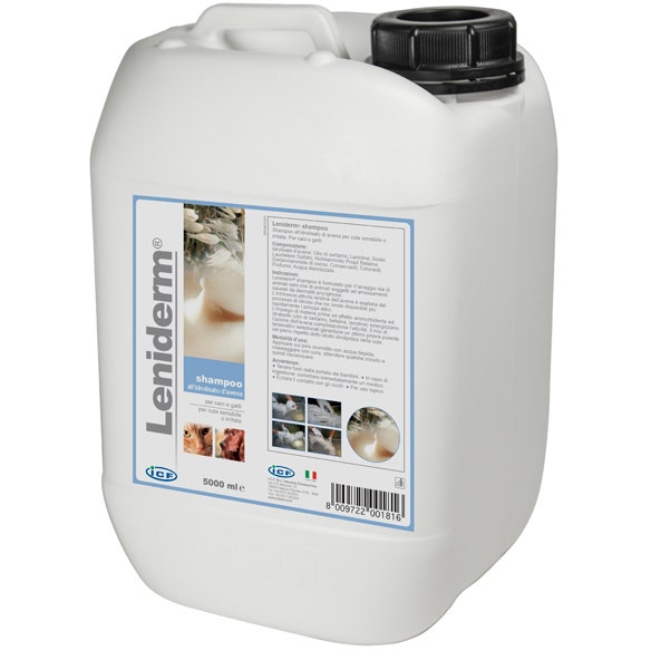 I.C.F. Leniderm Shampoo Cane/Gatto 5 Litri-1