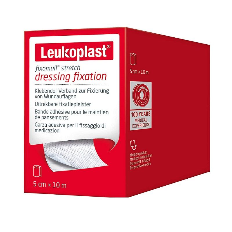 Leukoplast Dressing Fixation Garza Adesiva per fissaggio medicazioni 5cmx10m-1