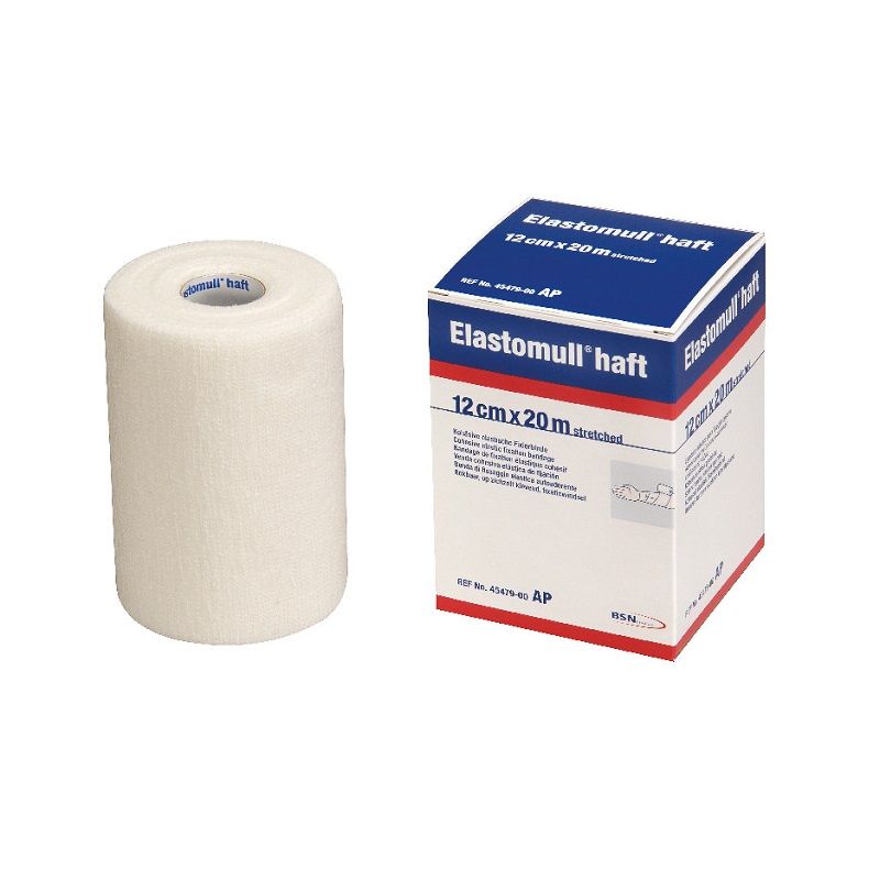 Leukoplast Elastomull Haft benda di fissaggio elastica autoaderente 12cmx20m-1