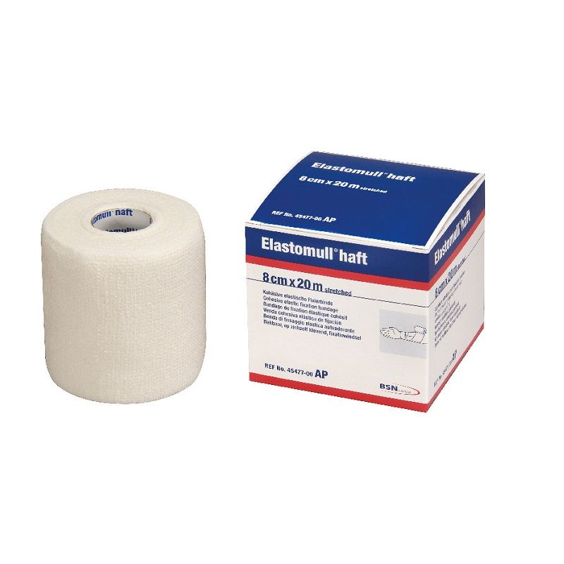 Leukoplast Elastomull Haft benda di fissaggio elastica autoaderente  8 cmx20m-1