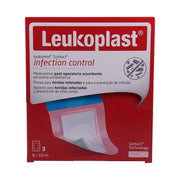 Leukoplast Infection Control medicazione post operatoria assorbente 8x10cm 3 pezzi-1