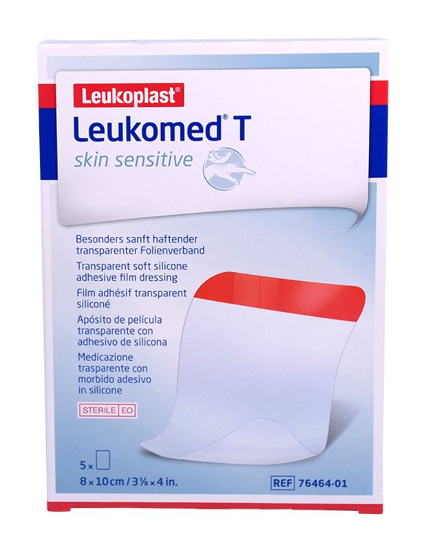 Leukoplast Leukomed T Skin Sensitive medicazione trasparente 8x10cm 5 pezzi-1