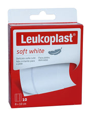 Leukoplast Soft White Cerotti Delicati Sulla Pelle 8x10cm 10 Pezzi-1