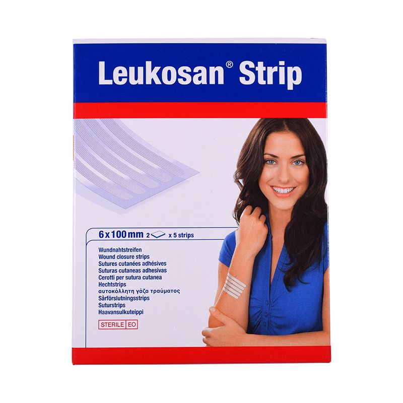 Leukosan Strip cerotti per sutura cutanea 6x100mm 10 pezzi-1