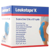 Leukotape K Cinta Kinesiològica colore blu rocchetto 2,5cmx5m-1