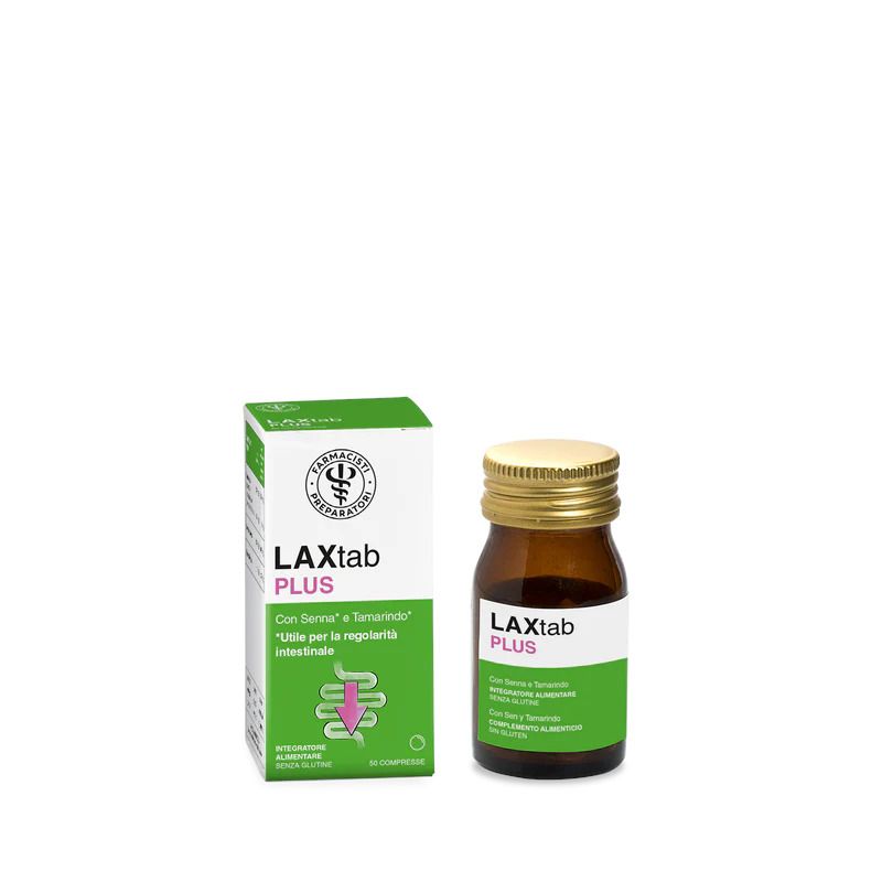 Amicafarmacia LAXtab Plus per la regolarità del transito intestinale 50 compresse-1