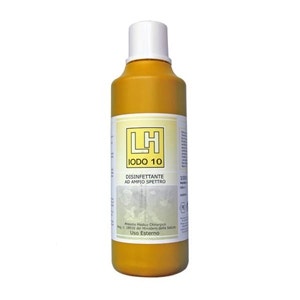 LH Iodio 10% Soluzione Disinfettante Cute 1 Litro-1