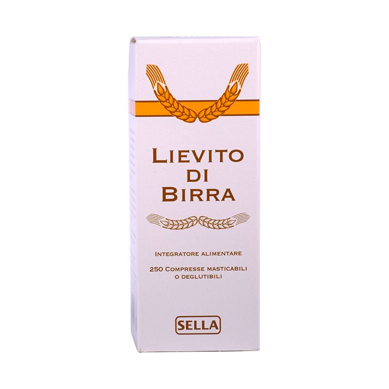 Sella Lievito di Birra per il benessere di pelle capelli unghie e intestino 250 compresse-1