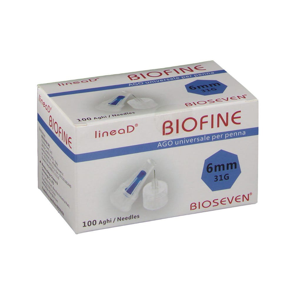 Linea D Biofine Ago Per Penna Insulina G31 6mm 100 Pezzi-1