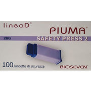 Linea D Piuma Lancette Pungidito Safety Press Regolabile 28G 1,88mm 100 Pezzi-1