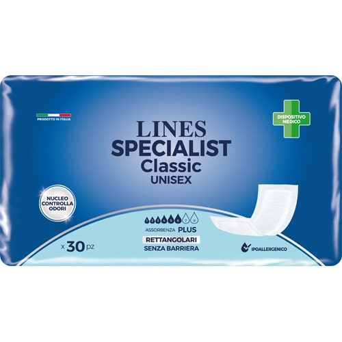 Lines Specialist Classic Pannolone Rettangolare Senza Barriera 30 Pezzi-1