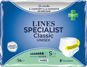 Lines Specialist Classic Pants Pannolone A Mutanda Super S 14 Pezzi-1