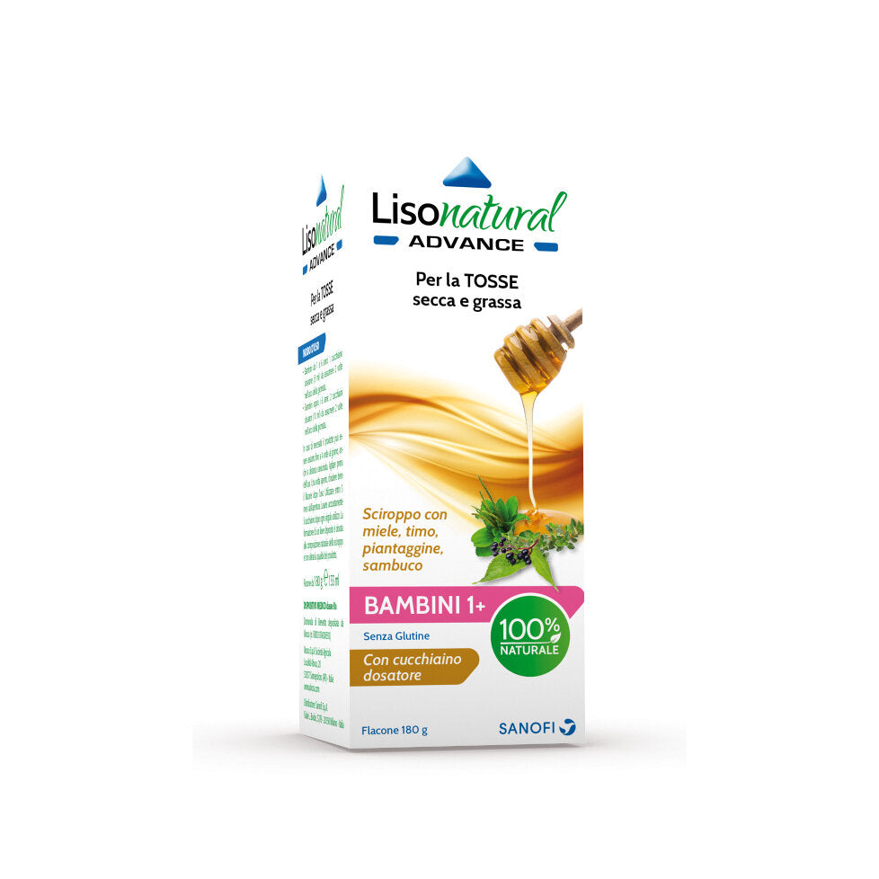 Lisonatural Advance Bambini 1+ Sciroppo per la tosse flacone 180g-2
