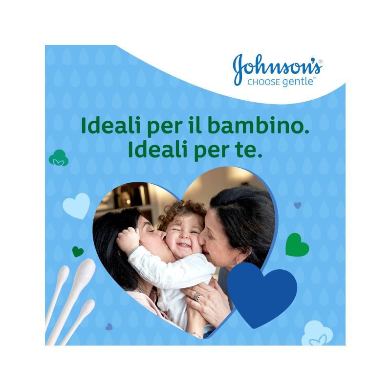 Johnson's Cotton Fioc Baby Bastoncini Morbidissimi Cotone 100 Pezzi-5
