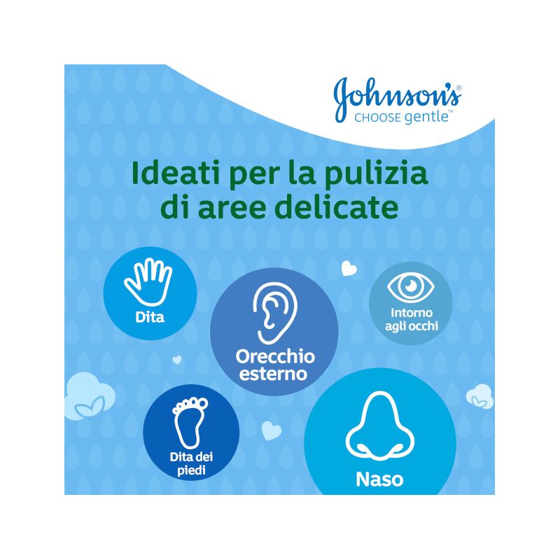 Johnson's Cotton Fioc Baby Bastoncini Morbidissimi Cotone 100 Pezzi-6