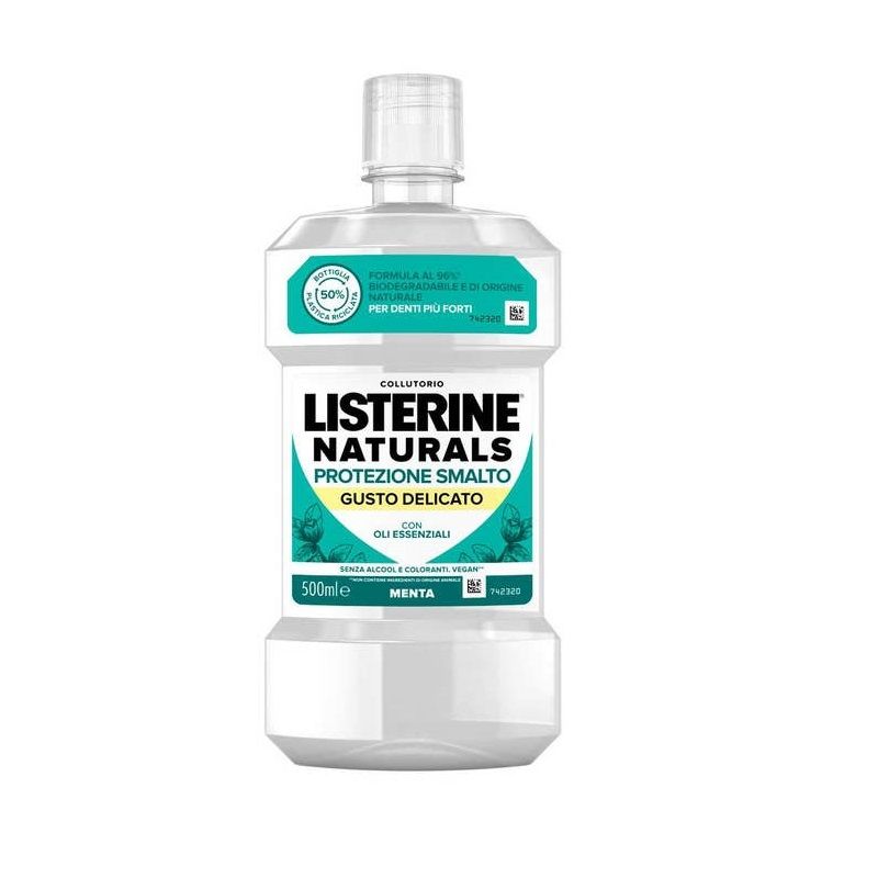 Listerine Naturals Protezione Smalto collutorio gusto delicato 500ml-1