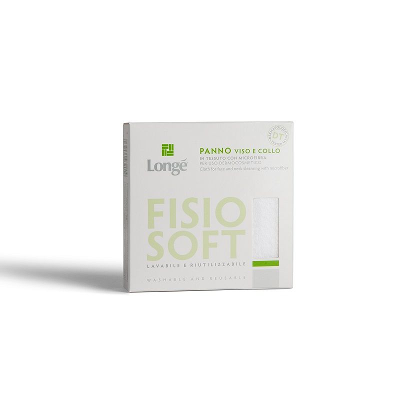Longe' Fisio Soft Panno Viso e Collo in tessuto con microfibra 1 pezzo 27x27cm-1