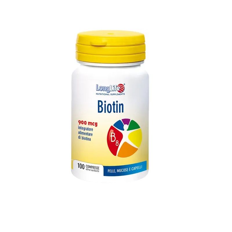 Longlife Biotin 900mcg integratore alimentare 100 compresse-1