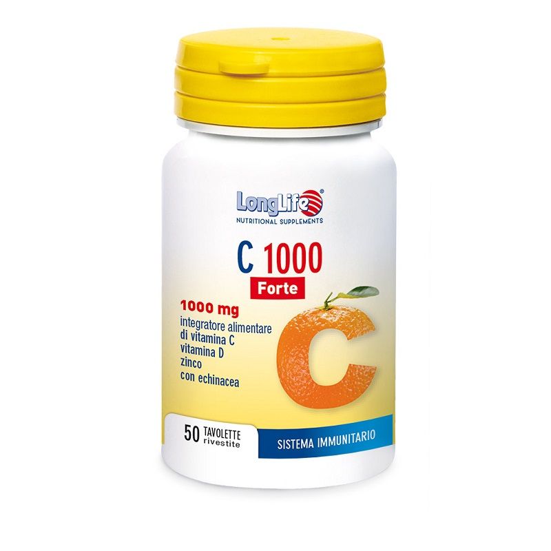 Longlife C 1000 Forte integratore di vitamina C 50 tavolette-1