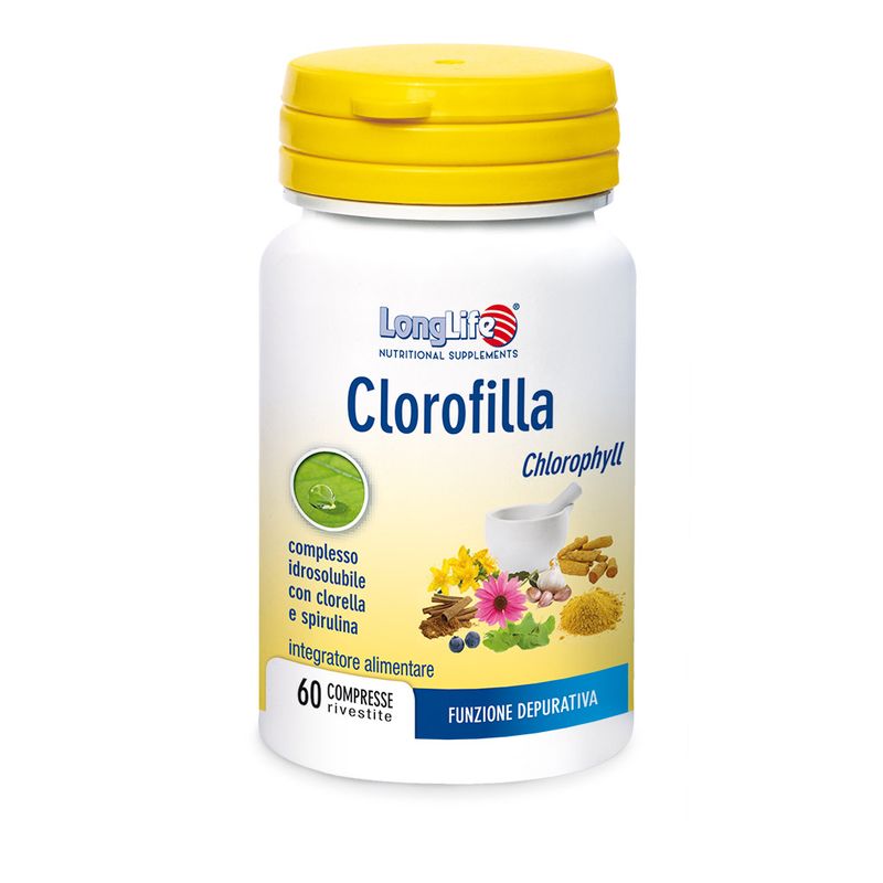 Longlife Clorofilla utile per la funzione depurativa 60 compresse-1