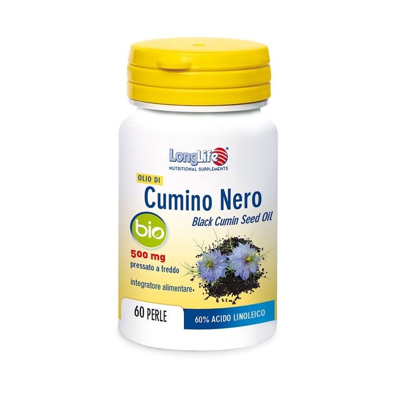 Longlife Olio di Cumino Nero Bio integratore alimentare 60 perle-1