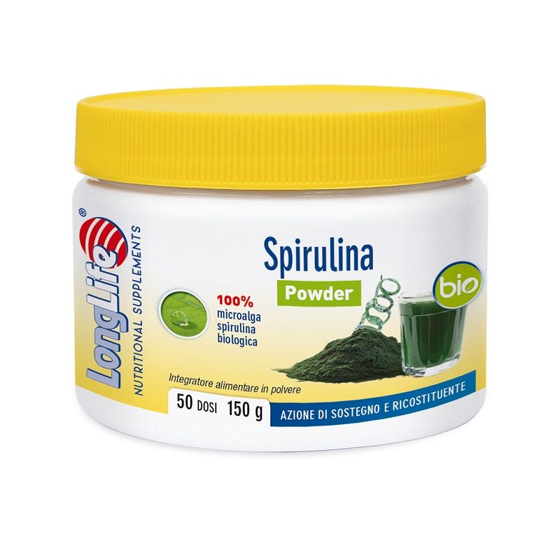 Longlife Spirulina Bio azione di sostegno e ricostituente 150g-1