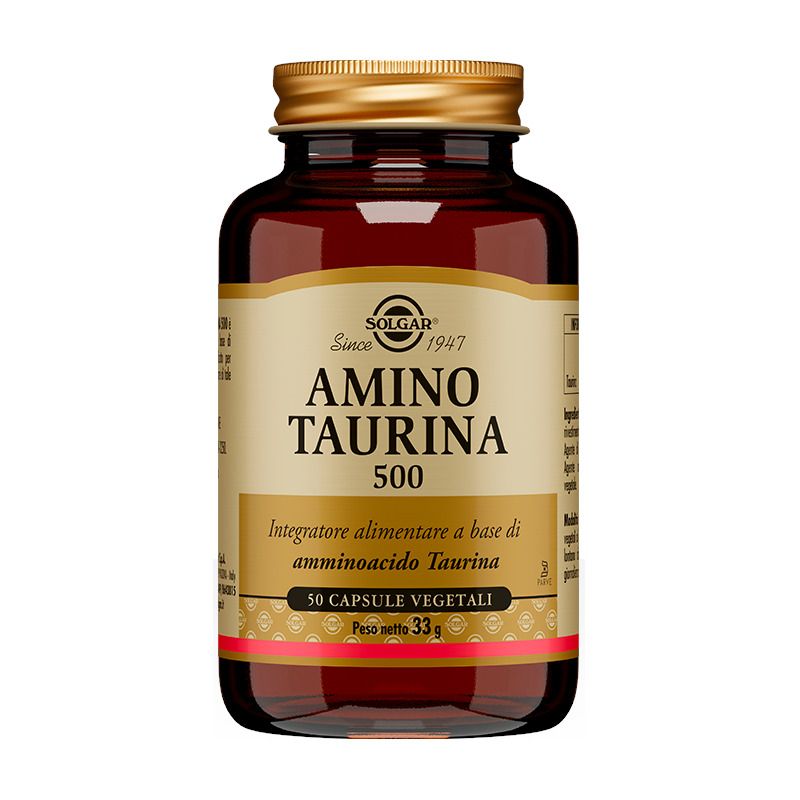 Solgar Amino Taurina 500 integratore alimentare 50 capsule vegetali-1