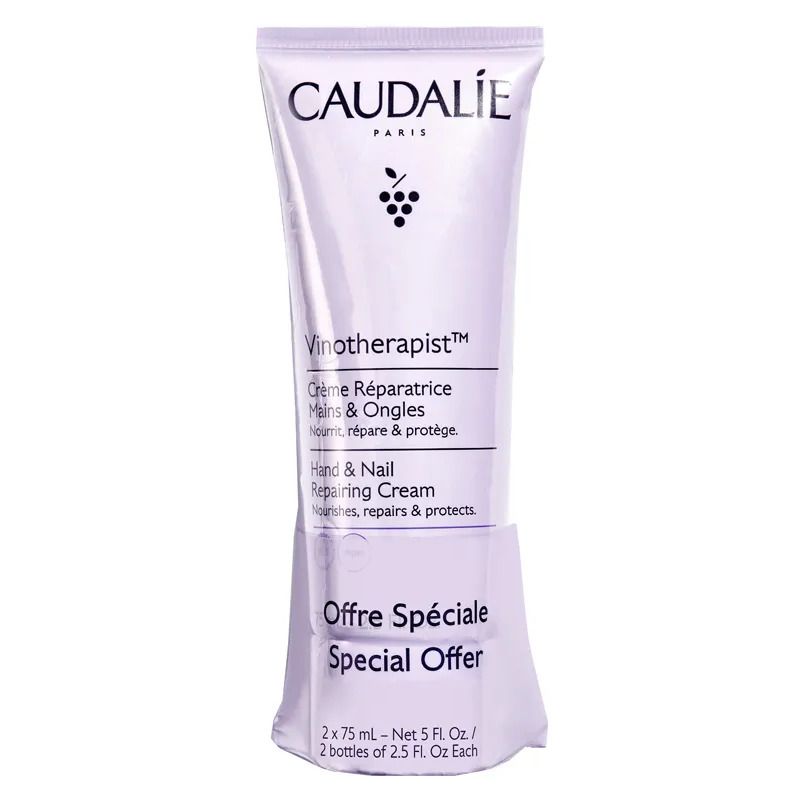 Caudalie Vinotherapist crema riparatrice mani e unghie 2x75ml-1