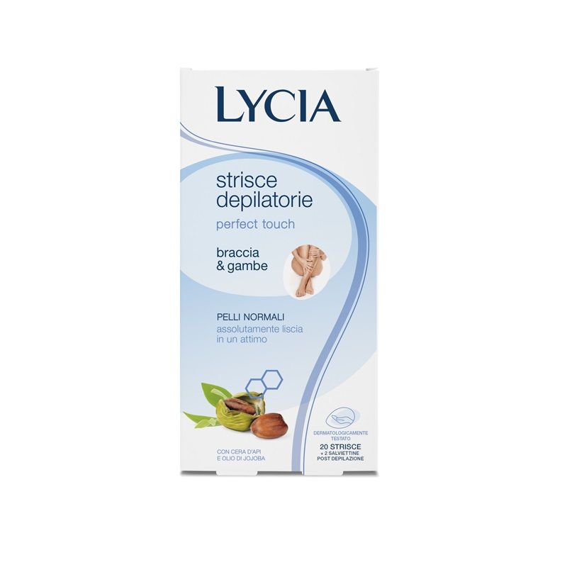 Lycia Perfect Touch pelli normali strisce depilatorie per braccia e gambe 20 strisce-1