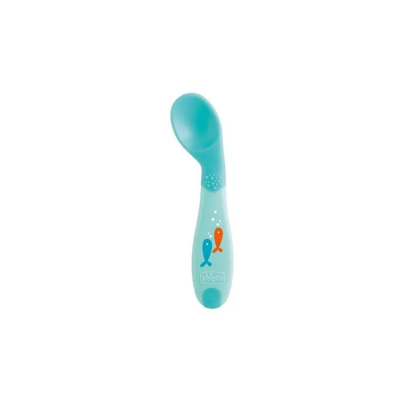 Chicco Cucchiaio Angolato Azzurro 1 Pezzo-1