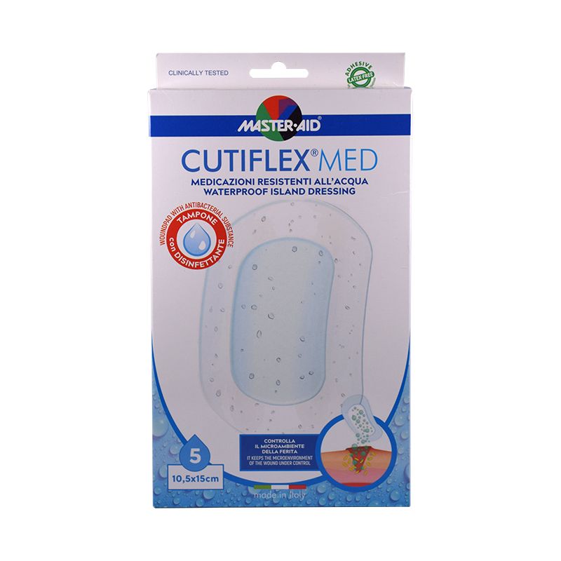 Master Aid Cutiflex Med cerotti 10,5x15cm 5 pezzi-1