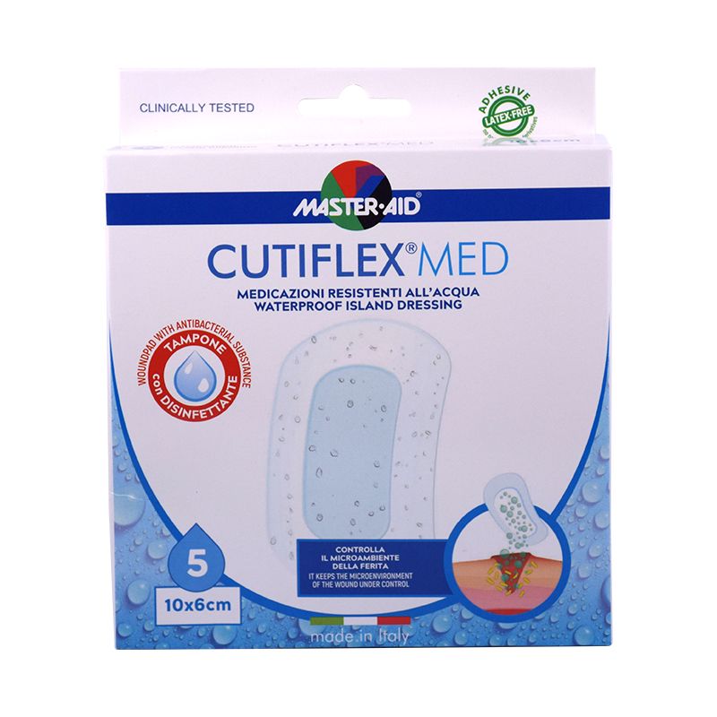 Master Aid Cutiflex Med cerotti 10x6cm 5 pezzi-1