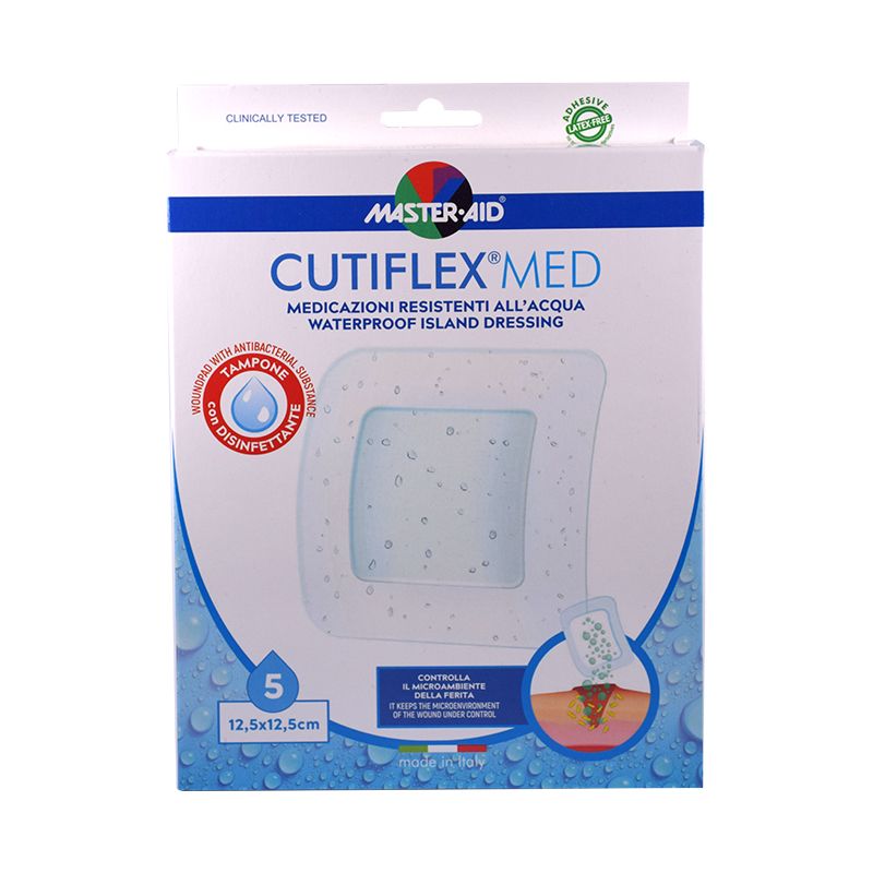 Master Aid Cutiflex Med cerotti 12,5x12,5cm 5 pezzi-1